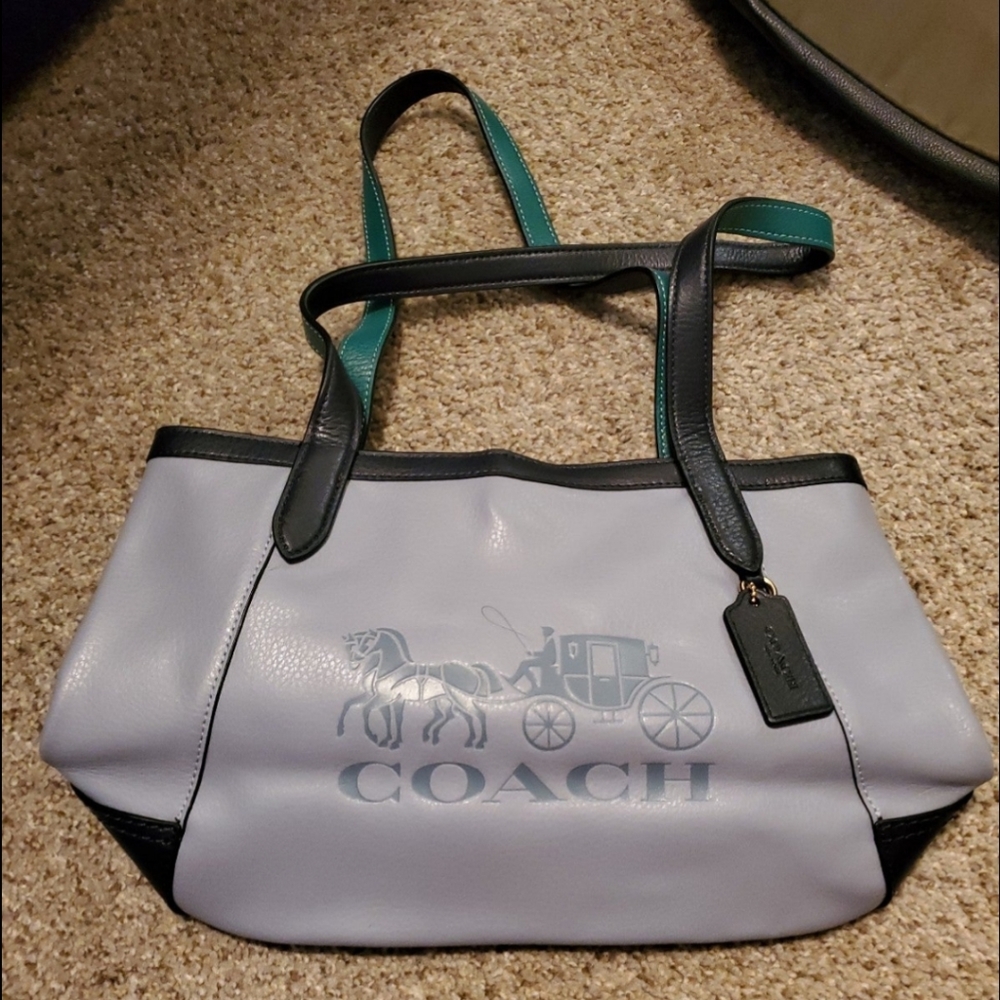 Coach two tone purse